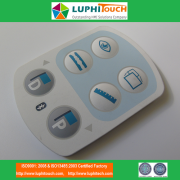 Medical Device Laser Etching Backligt SIlicone Rubber Keypad