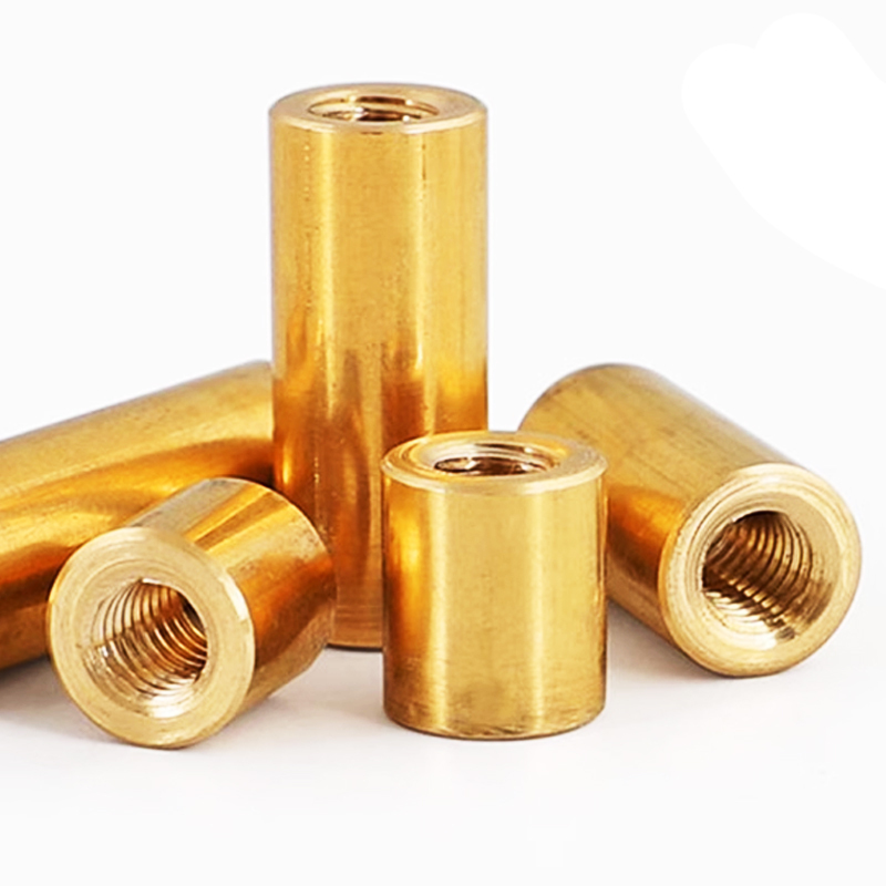 Cylindrical Copper Nut with Trapezoidal Thread Screw POM T4/T5/T6/T8/T10/T12 Positive and Negative Teeth