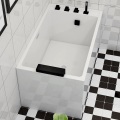 Mini bañera rectangular vertical móvil estilo japonés