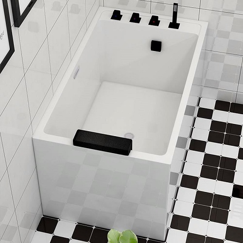 Bewegliche vertikale rechteckige Mini-Badewanne im japanischen Stil