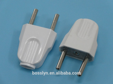 4.8mm 2 round pin plug for European Electrical Machine