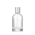 Transparent Glass Perfume Bottle With Pump Spray Cap