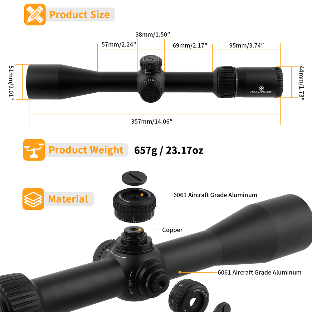 Hunting Scope 4 16x44 300 6