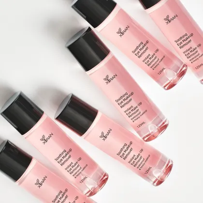 Private Label Natural Fluid Makeup Remover - Oil-Free 2-in-1 Eye Makeup Remover & Facial Cleanser