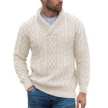 Slim Fit Revers -Rollkragenpullover von Männern