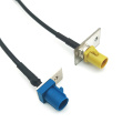 Automotive Fakra Flange Panel Mount Male Plug Connector
