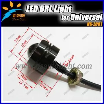 Bolt-on Car LED Daytime Running Light Eagle Eye Reversing Parking lamp