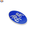 High end enamel small metal logo custom