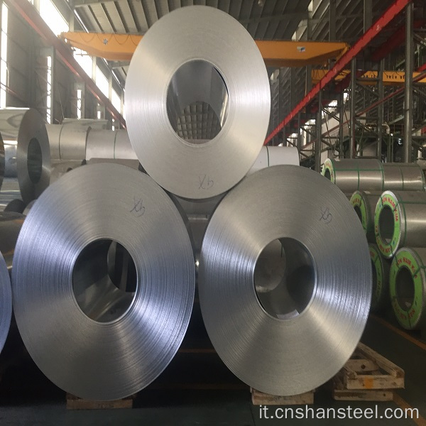 Coil galvanizzato in acciaio zincato con rivestimento a freddo.