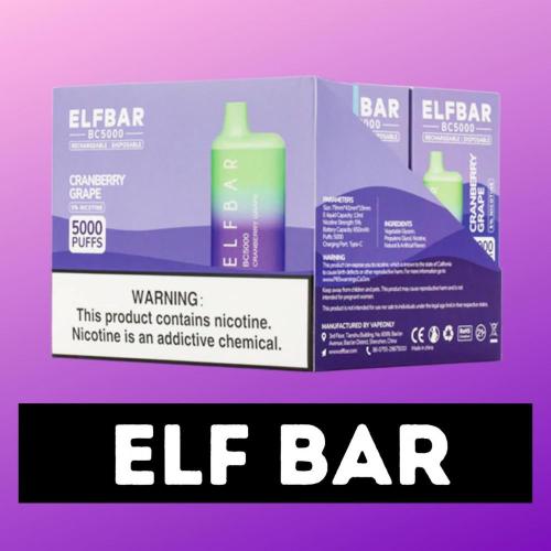 Bar Elf BC3000 BC4000 BC5000 Disposable Vape Dispositif