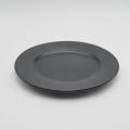 16 pezzi set per cena in rilievo nera/stoviglie in ceramica