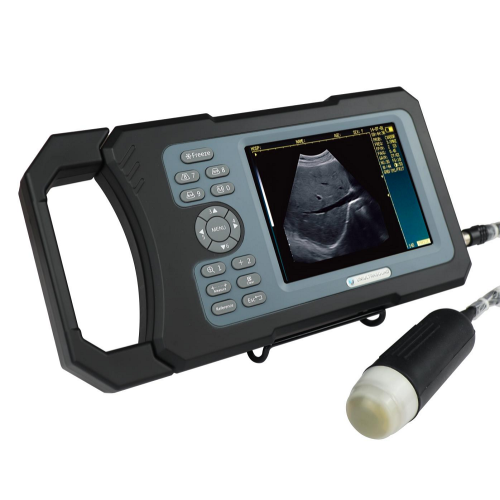 Black Handheld Veterinary Ultrasound Machine