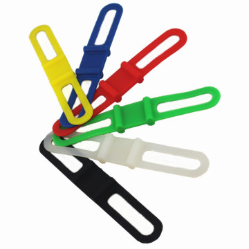 colorful silicone cable tie