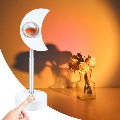LED Rainbow Night Light with Sunset Projector