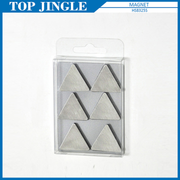 6 pcs Satin Finish Fridge Triangle Magnet Set