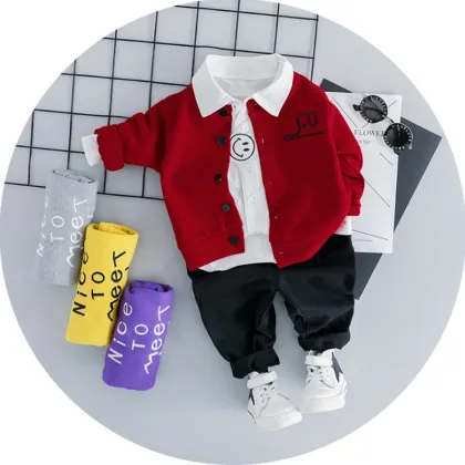 Gentleman Jack Clothing - Three-Piece Baby Suit for Boys (0-3 Years)