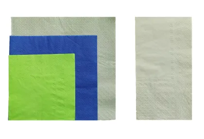 Custom Napkins Foil Logo GREEN Paper Napkins