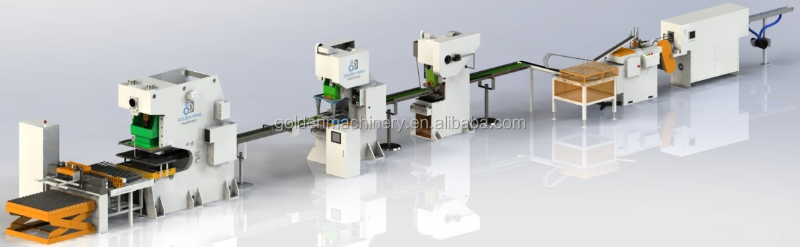 Automatic metal can lid making machinery