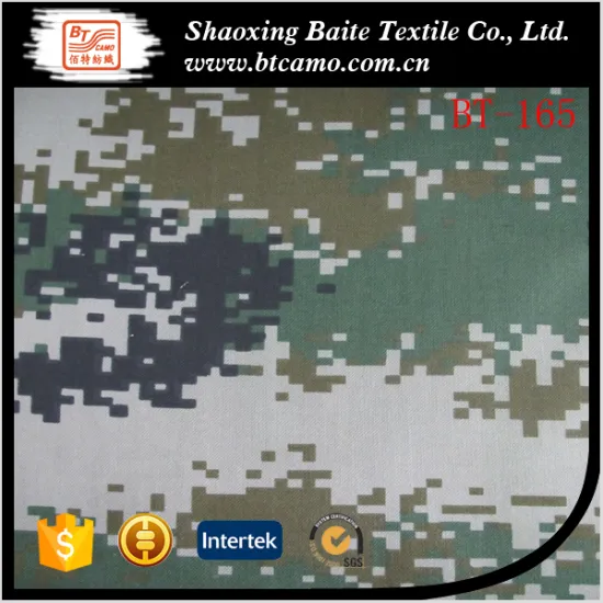 Military camouflage 100% polyester print fabric