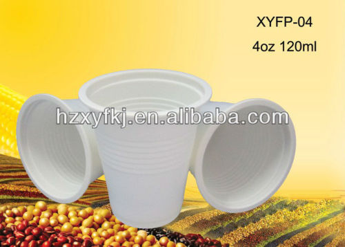 biodegradable disposable cornstarch 4oz(120ml) plastic cups
