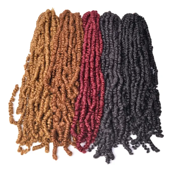 Trendsetting Wholesale Kinky Curly Passion Twist Locs 18'' Spring Braiding Hair For Dreadlocs Faux Locs Synthetic Crochet Hair