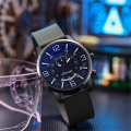 reloj de pulsera de silicio casual para hombres relojes de cuarzo