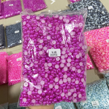 各サイズのプラスチックビーズ（2mm〜7mm）| abs素材のwhatstonediy装飾真珠 - 半丸い形状
