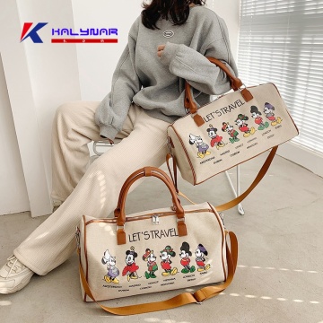 Fashion Design Cartoon Luggage Duffel Bags For Girls