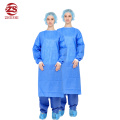 Nonwoven protective patient gown