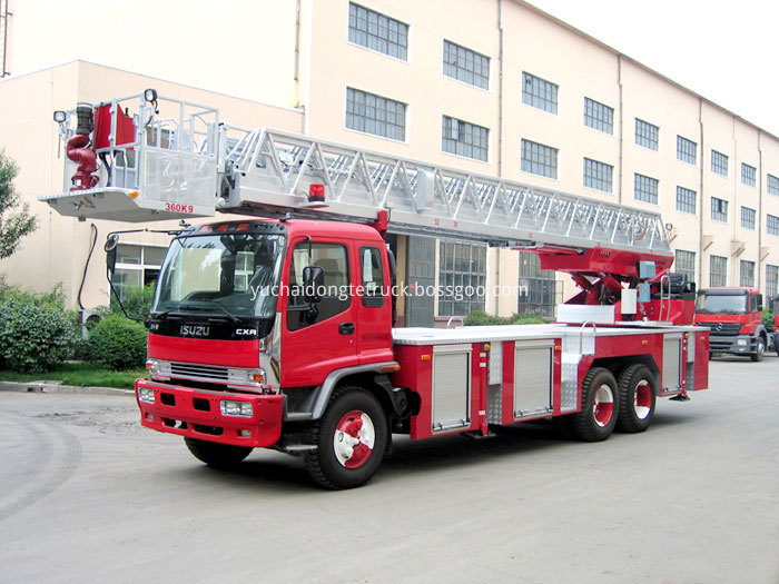 ISUZU telescopic aerial ladder fire truck (YT25)