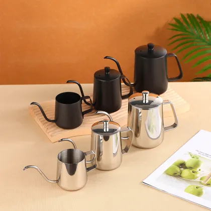 Stainless Steel Thin-Mouth Drip Kettle: Pour Over Espresso & Coffee Brewing