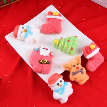 Wholesale Custom Mini Sweet Christmas Gift Wrap Spicy Gummy Marshmallow - Halal Ingredients