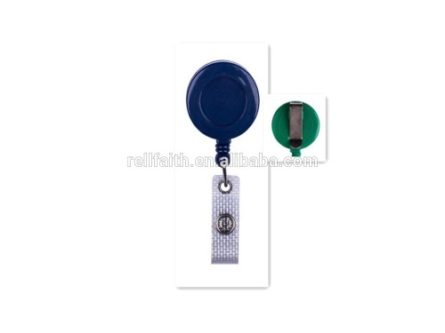 Round Solid Badge Reel with & Belt Clip
