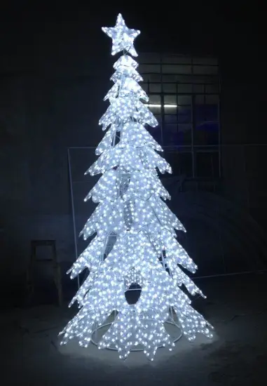 Hot sell artificial led white christmas tree light