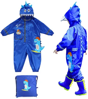 Kids Winter Transparent Raincoat
