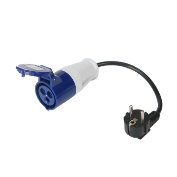 Factory Price ZNPON Schuko Plug to Industrial Socket Adapter