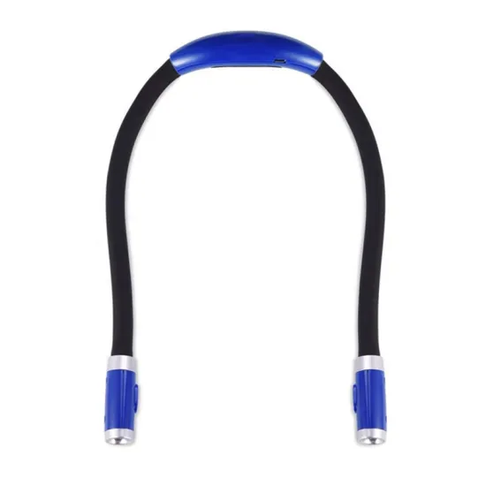 Hands Free Soft Silicone Rechargeable 4 LED Flexible Book Light 3 Levels Bright Neck Hug Light Comfortable Bed Reading Lights