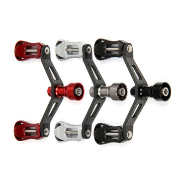 DAIWA 90mm Carbon Fiber Double Handle Knob for DDH013 Spinning Reel DIY Eging Fishing Accessory