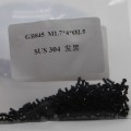 GB845 M1,7*4*2.5 SUS304 Черная поддона с поперечной машиной винт