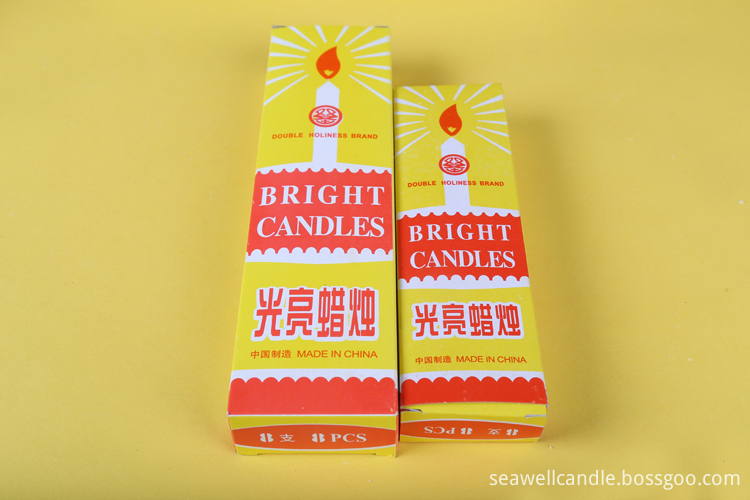 China Unscented White Candle 13