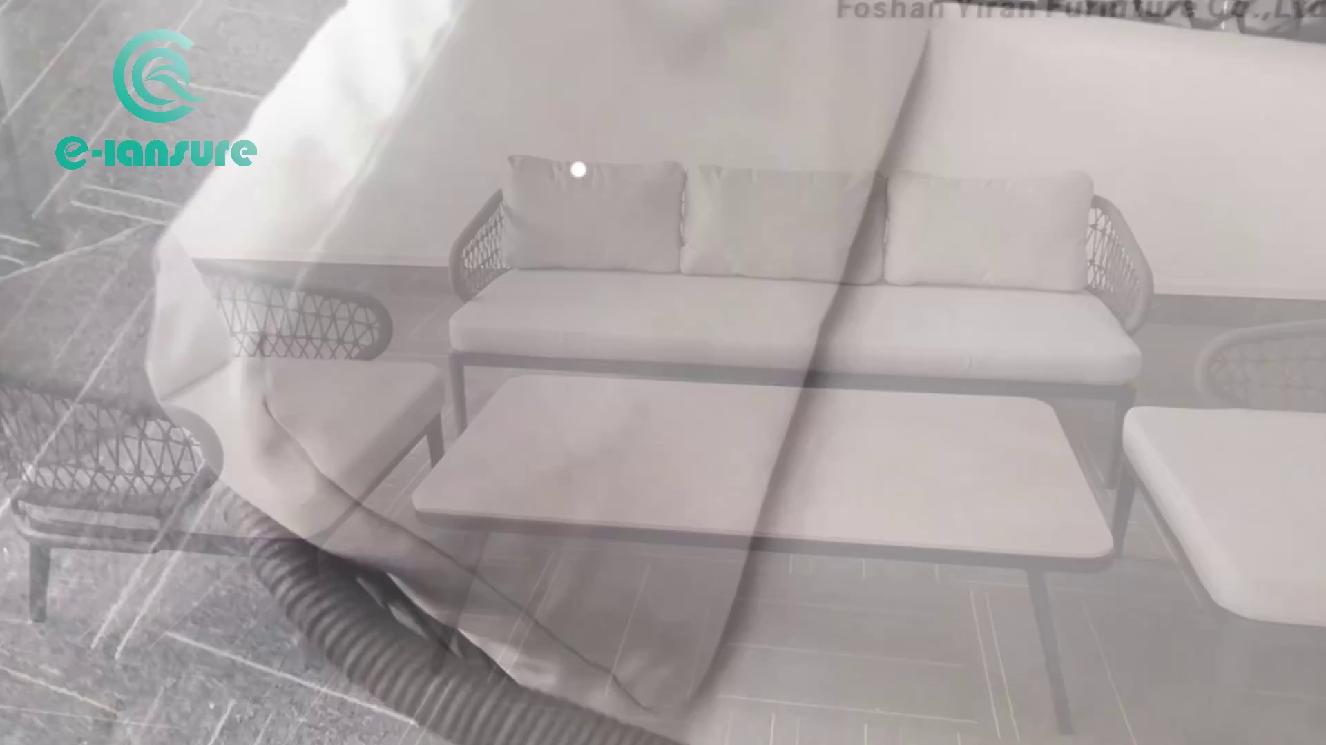 Modern Luxury Aluminum Garden Sofa Set
