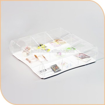 customized acrylic candy box with colorful design/New acrylic tray for 2015