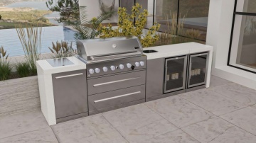 Stainless Steel Outdoor Kitchen Island BBQ Grill Cabinet