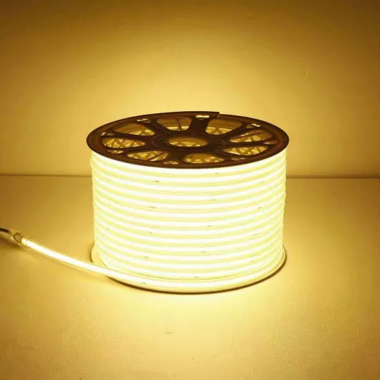 Flexible Waterproof COB LED Strip Light 3000K-6000K 15W 220V for Room and Outdoor