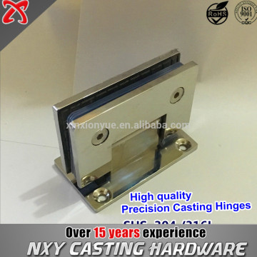5MM solid sus304 stainless steel shower door hinge in best factory price