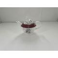 pink ceramic kettle with lid