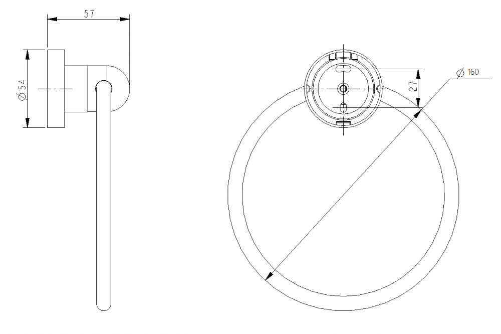 bath brass towel ring