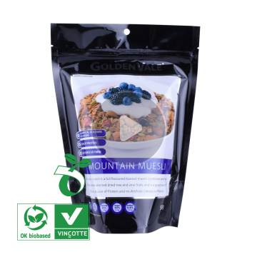 Wholesale biodegradable packaging resealable plastic stand up pouches