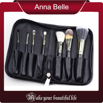 PU Leather 7 Piece Travel Easy Carry Makeup Brush Sets