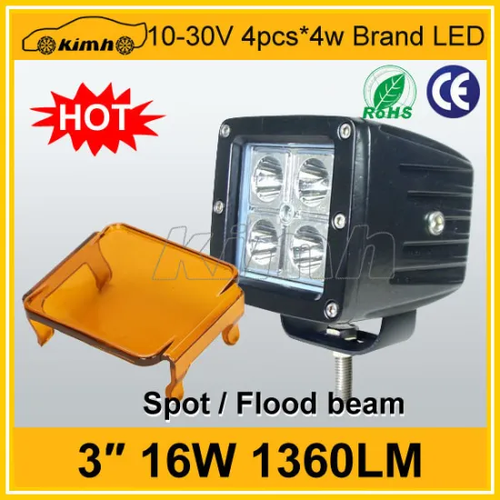 Brand led 3" 1360LM 16w emergency vehicle work lights led